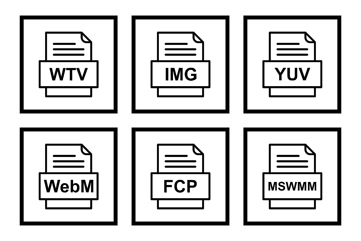 Set Of File Formats Icons example image 1