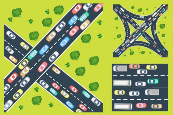 Highway traffic example image 1