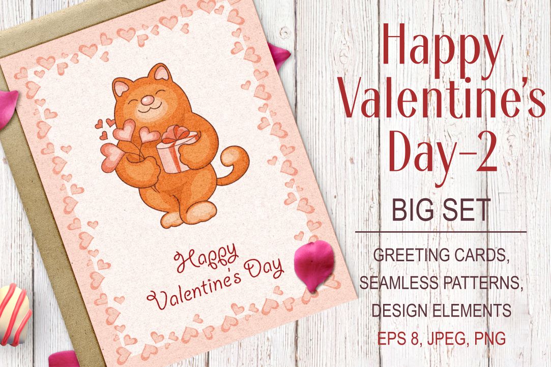Happy Valentines Day-2. Big set example image 1