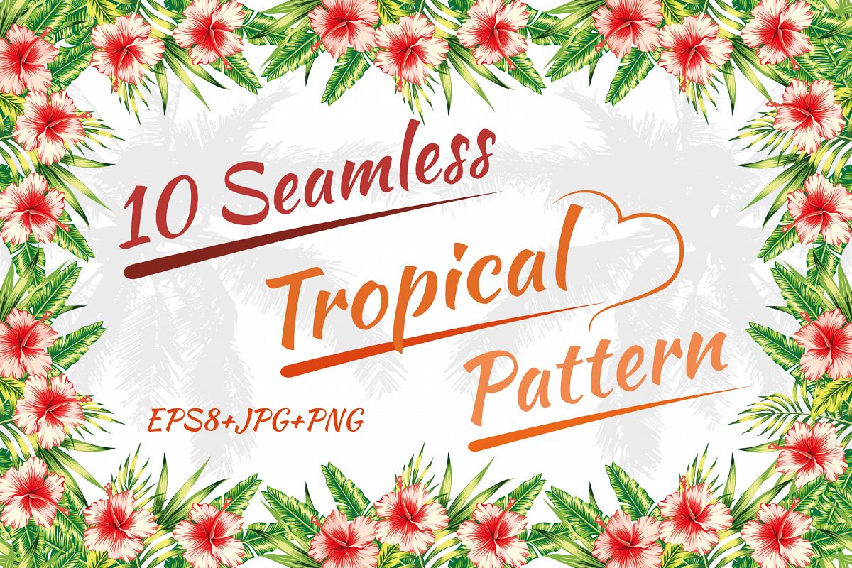 Tropical pattern. Seamless design. example image 1
