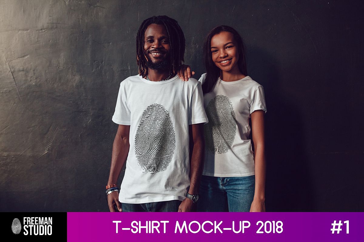 T-Shirt Mock-Up 2018 #1 example image 1