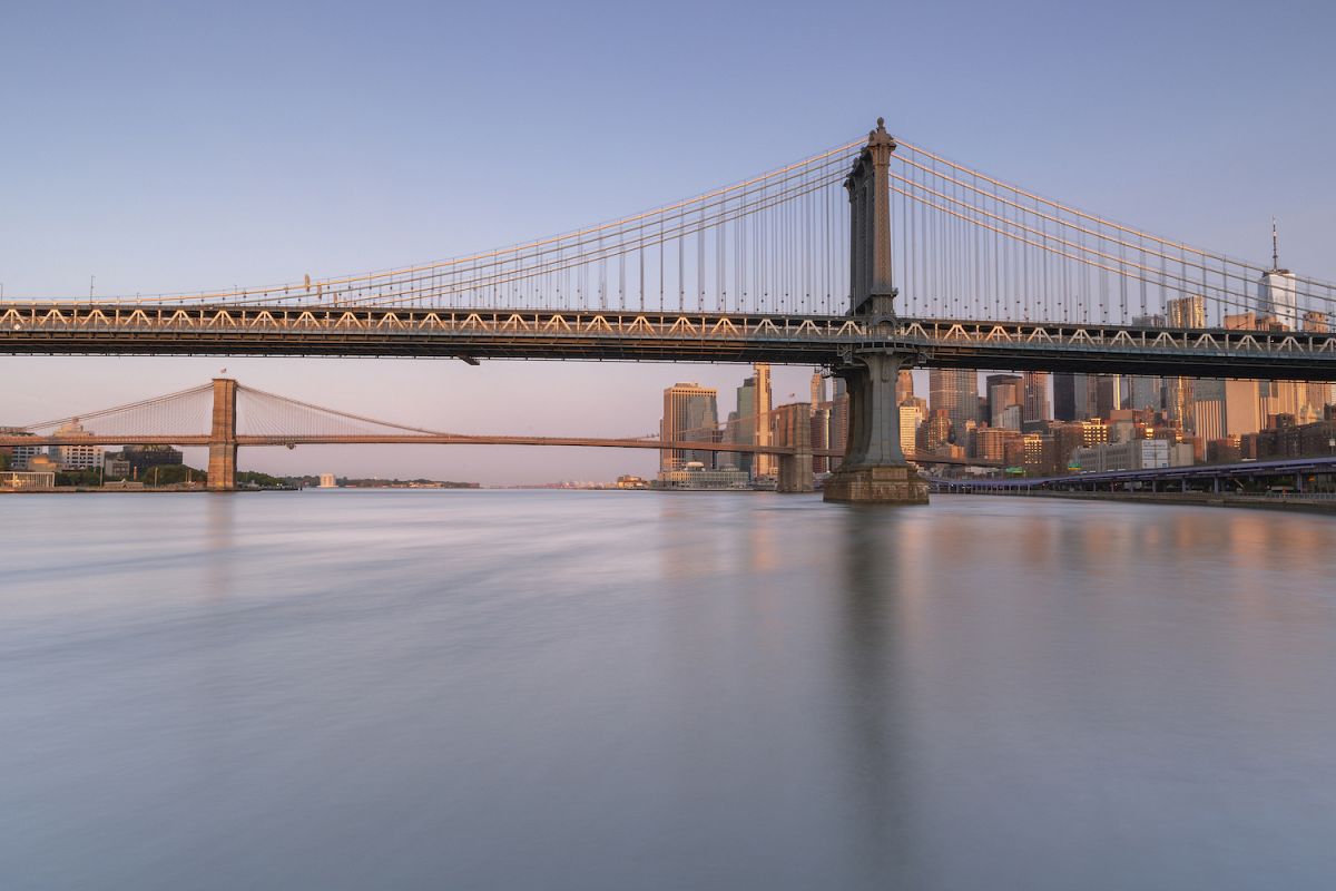 East river view at sunrise example image 1