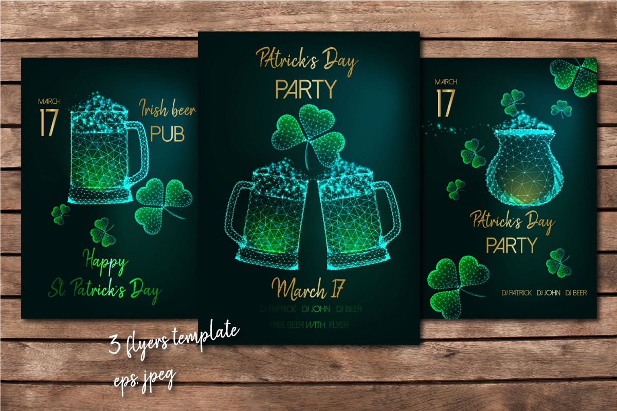 St. Patrick's Day flyers. example image 1