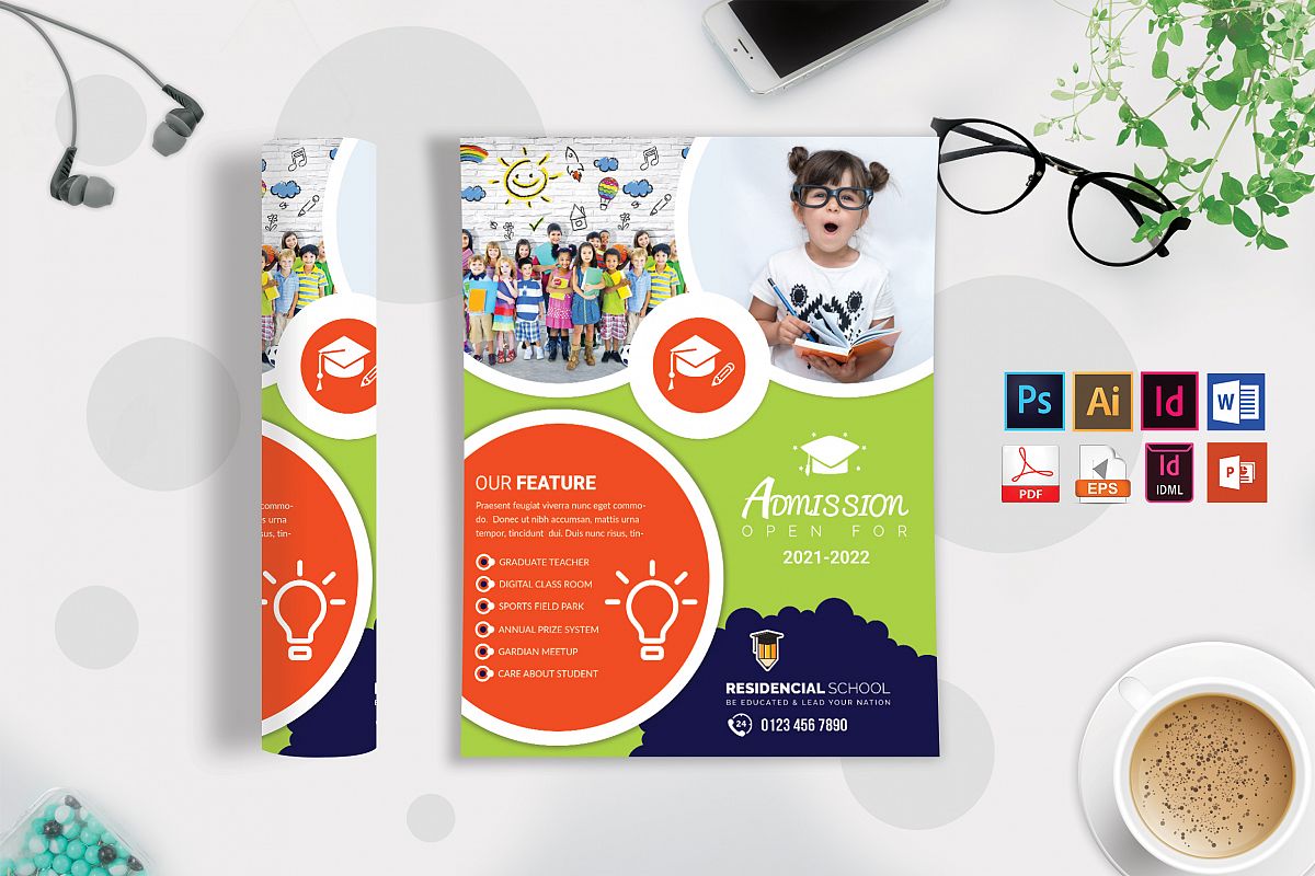 School Flyer Template Vol-10 example image 1