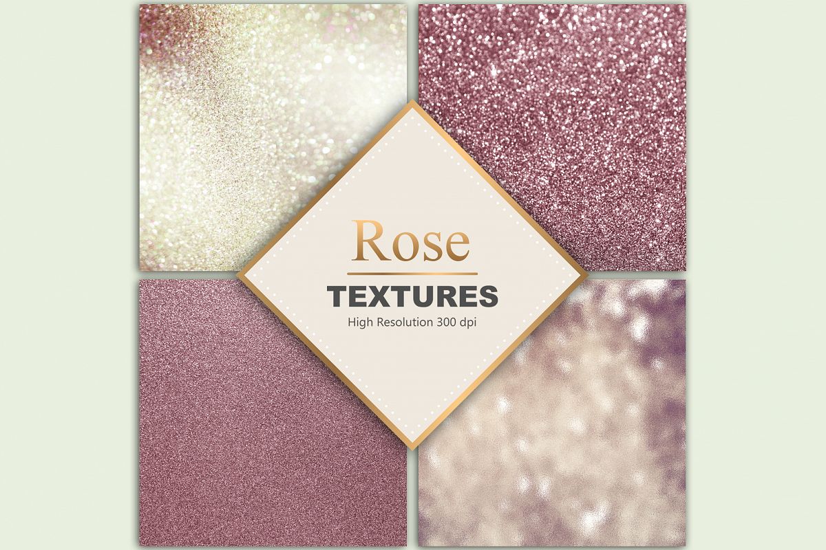 Rose Gold Glitter Textures example image 1