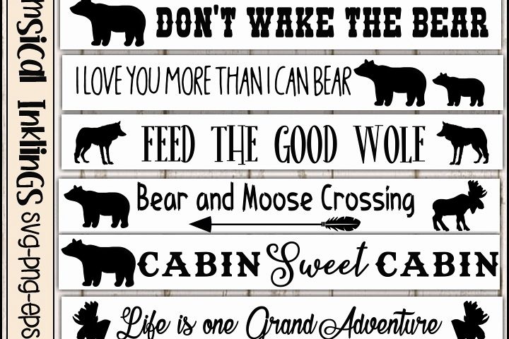 The Northwoods Sign SVG Bundle