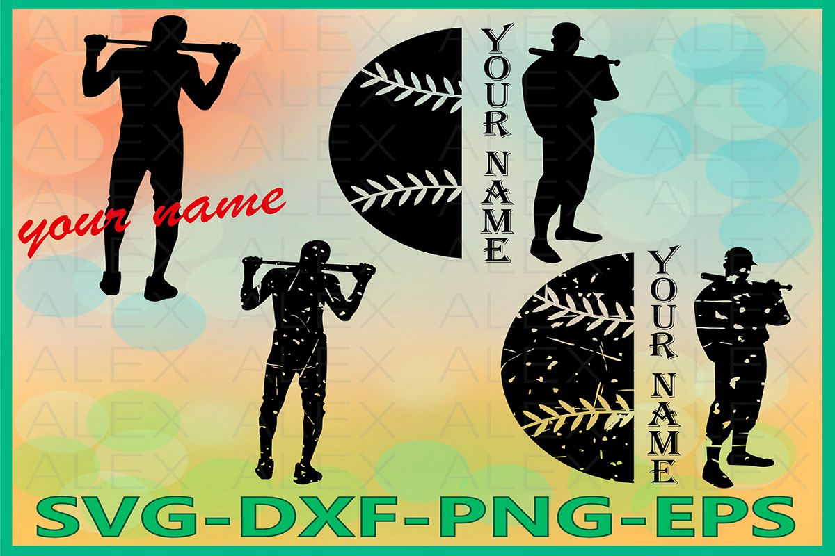 Baseball SVG, Distressed Baseball Svg Files, Print Files example image 1