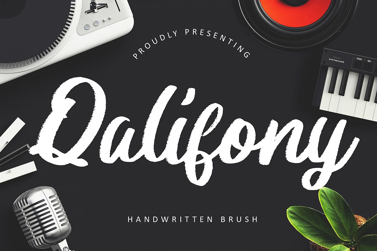 Qalifony Handwritten Brush example image 1