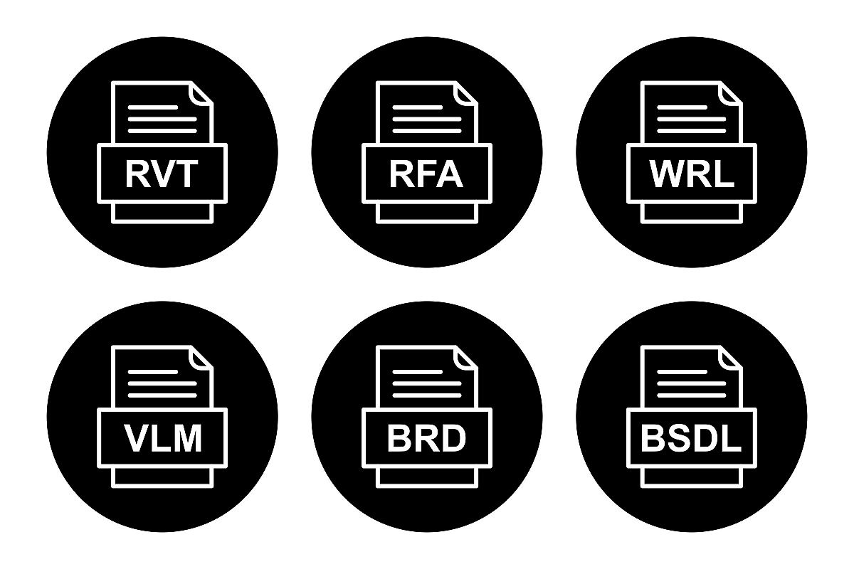 Set Of File Formats Icons example image 1