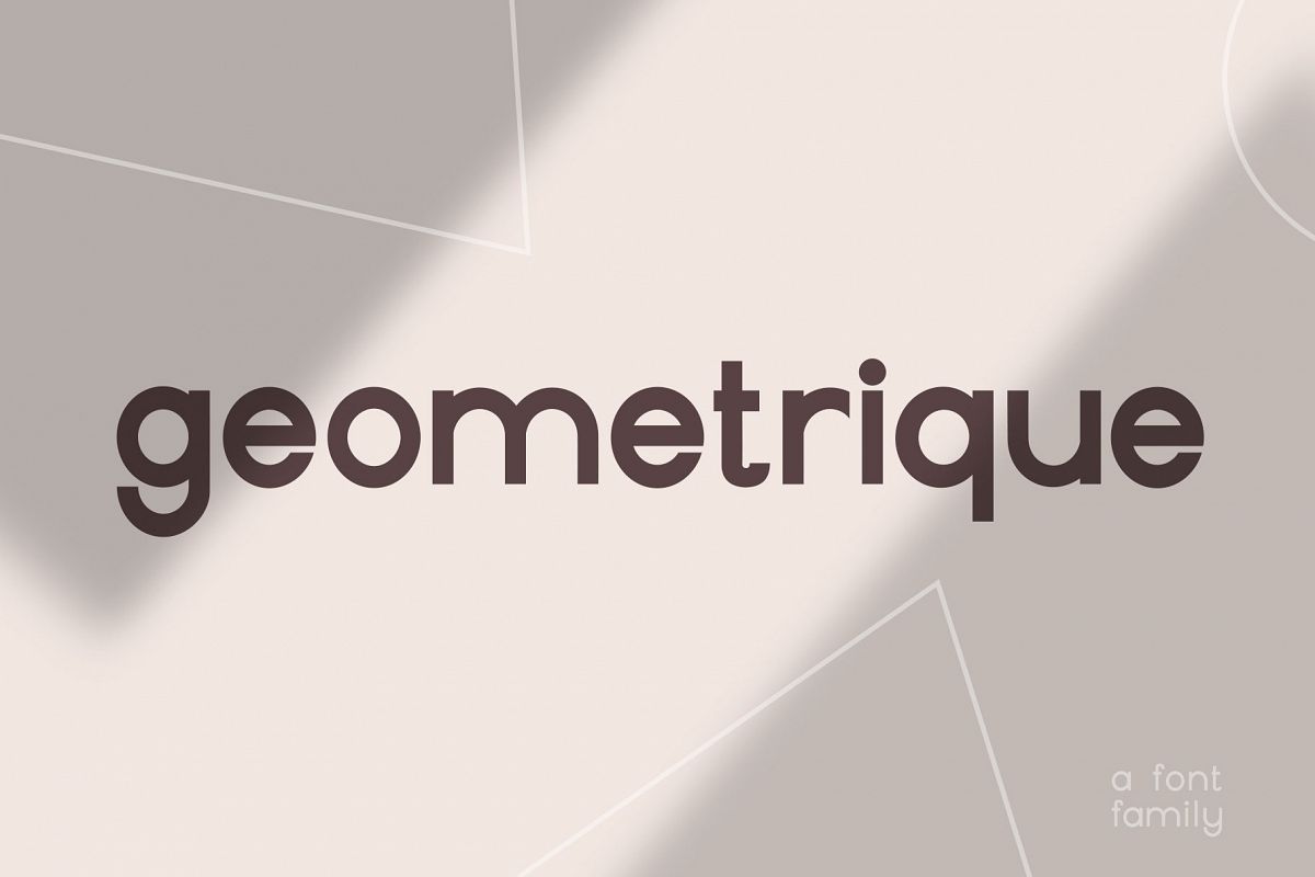 Geometrique | Sans Font Family example image 1