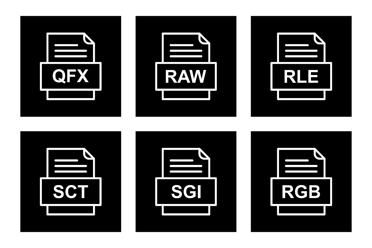 Set Of File Formats Icons example image 1