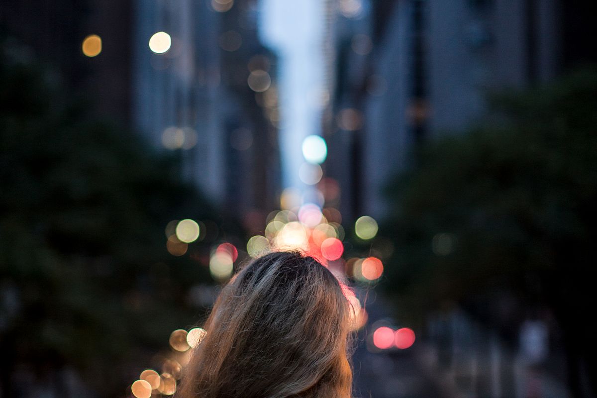 Women enjoy street view in manhattan example image 1
