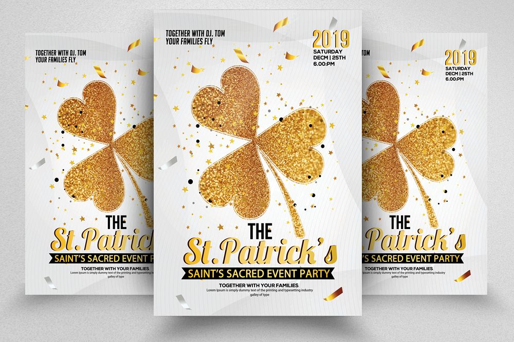 St. Patricks Day Flyer Template example image 1