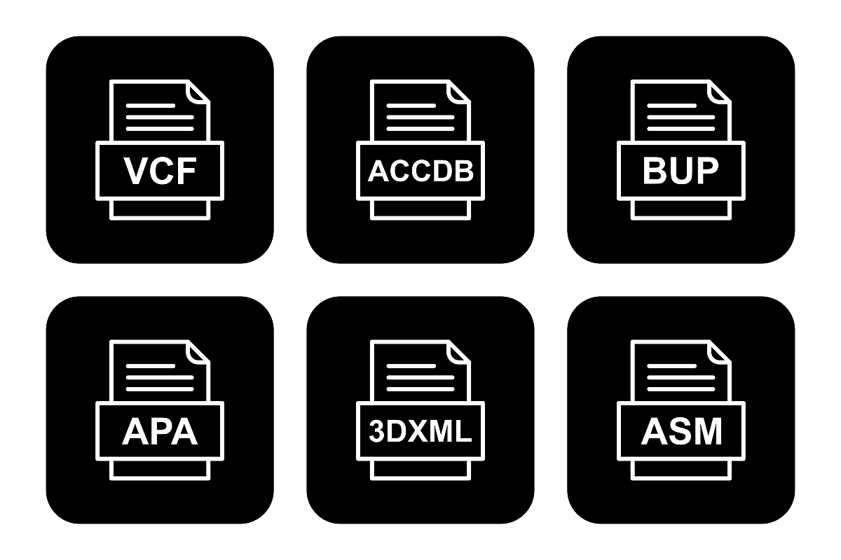 Set Of File Formats Icons example image 1