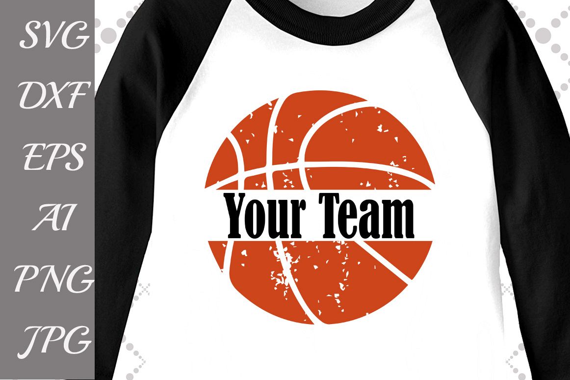 Basketball Svg: "BASKETBALL MONOGRAM" example image 1