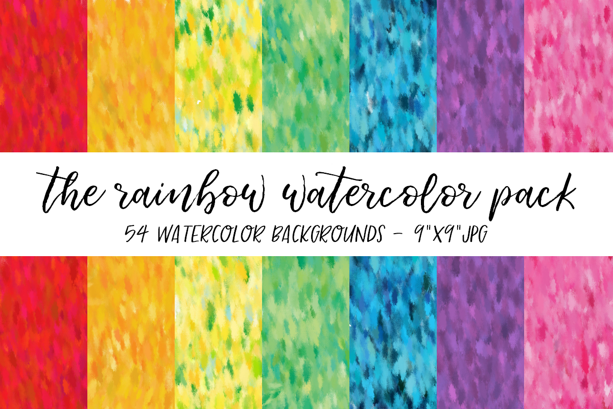 Rainbow Watercolor Backgrounds example image 1