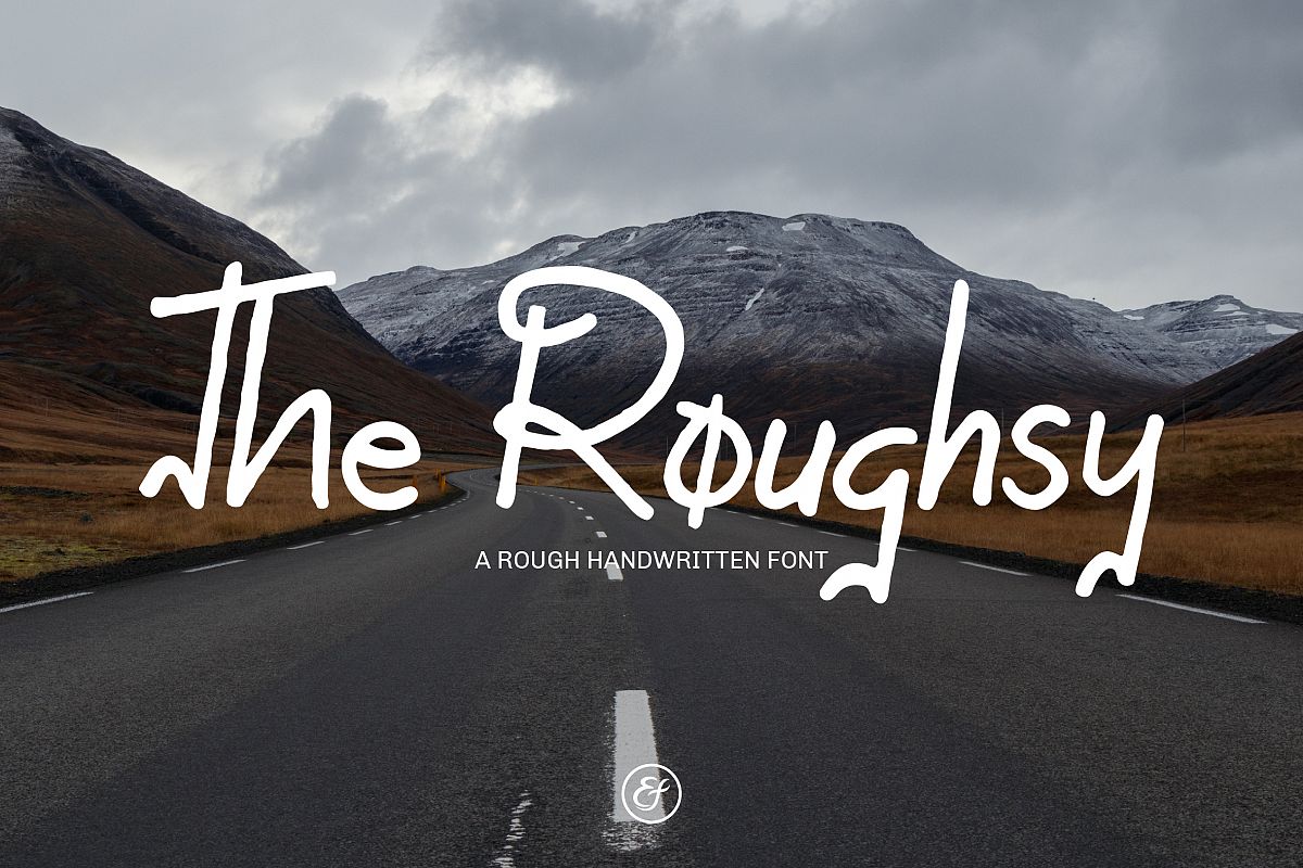 The Roughsy - Handwritten Font example image 1
