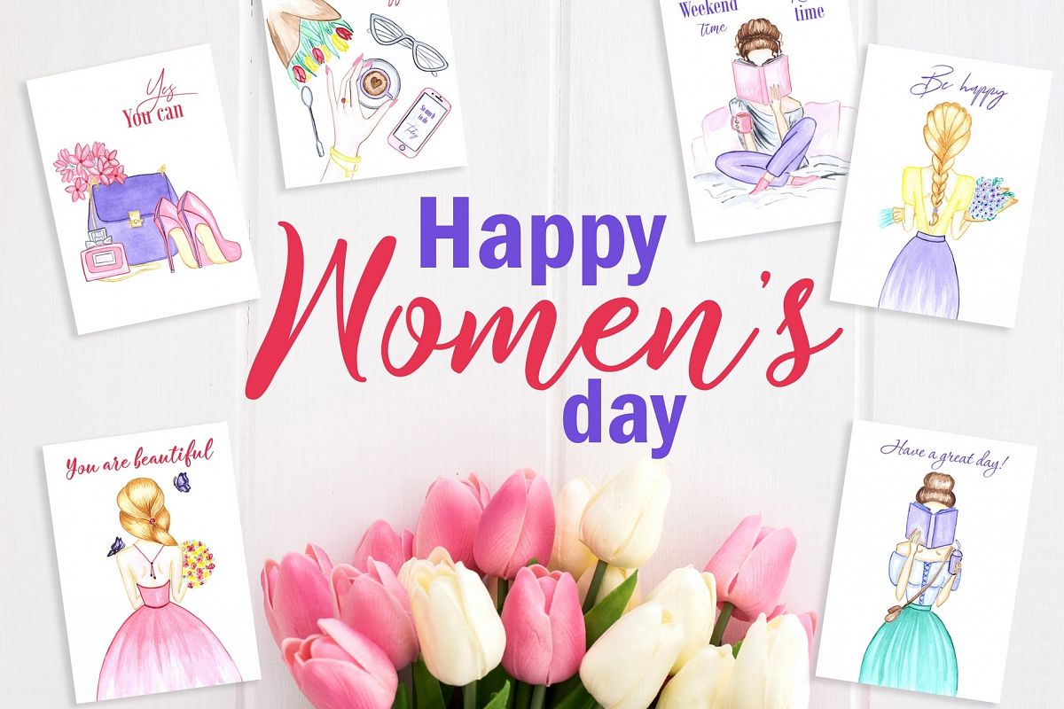 Women's day Card. 8 March example image 1