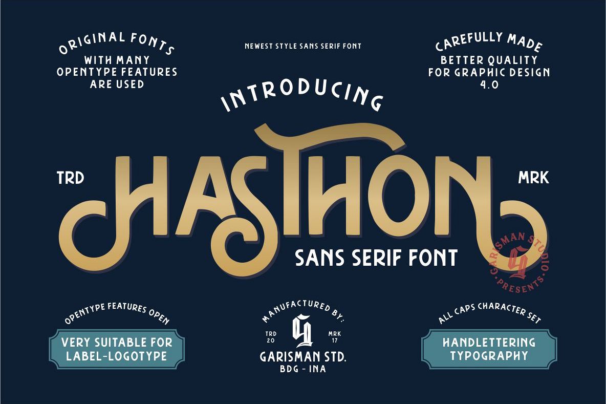 Hasthon - Vintage Fonts example image 1