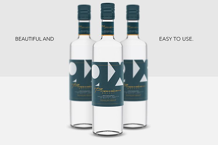 Beverage - Glass - Translucent Bottle - Matte Label example image 1