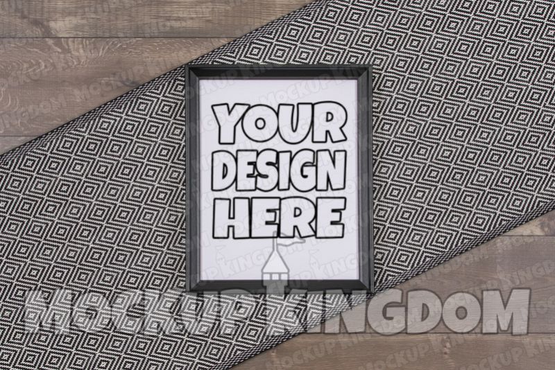 Picture Frame Mockup, Blank Frame Artwork, Canvas Mockup example image 1