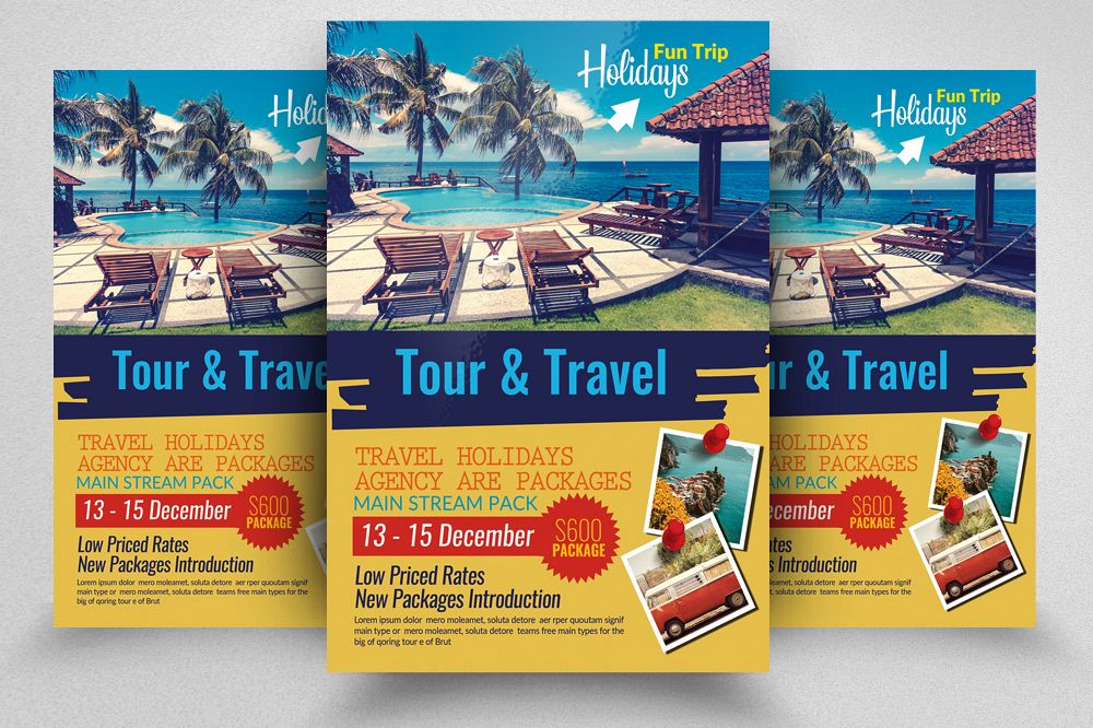 Tours and Travel Flyer Template example image 1