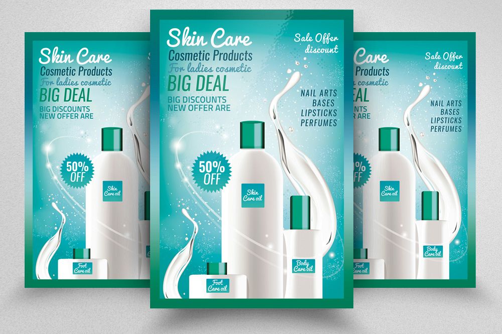 Skin Care Product Flyer Template example image 1