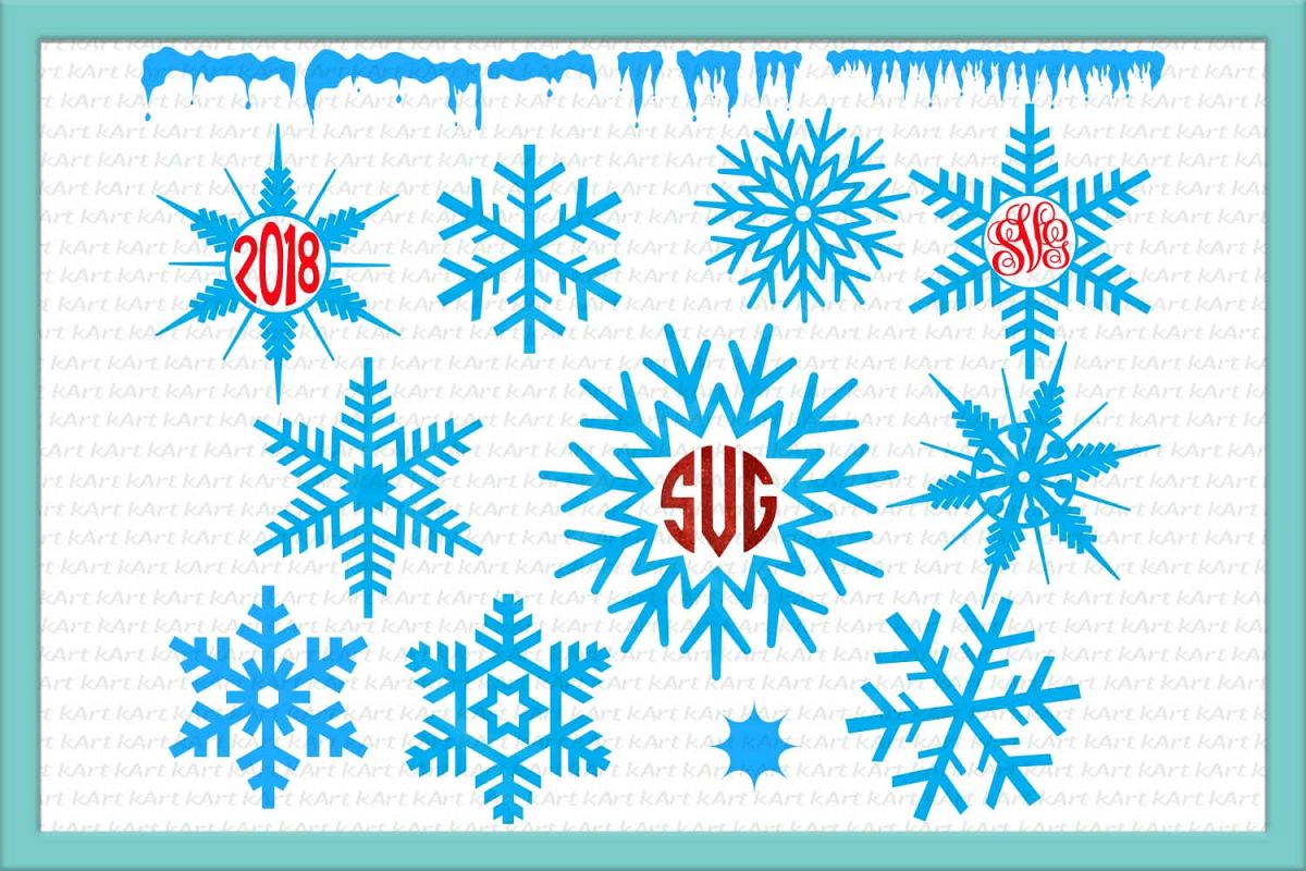 Download snowflakes svg snowflake monogram svg, snowflakes bundle ...