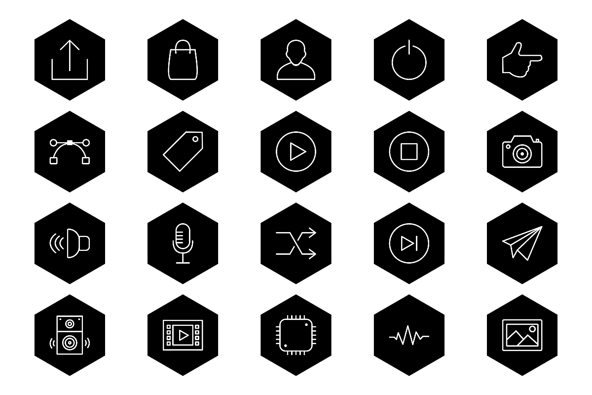 Set Of Multimedia Icons example image 1