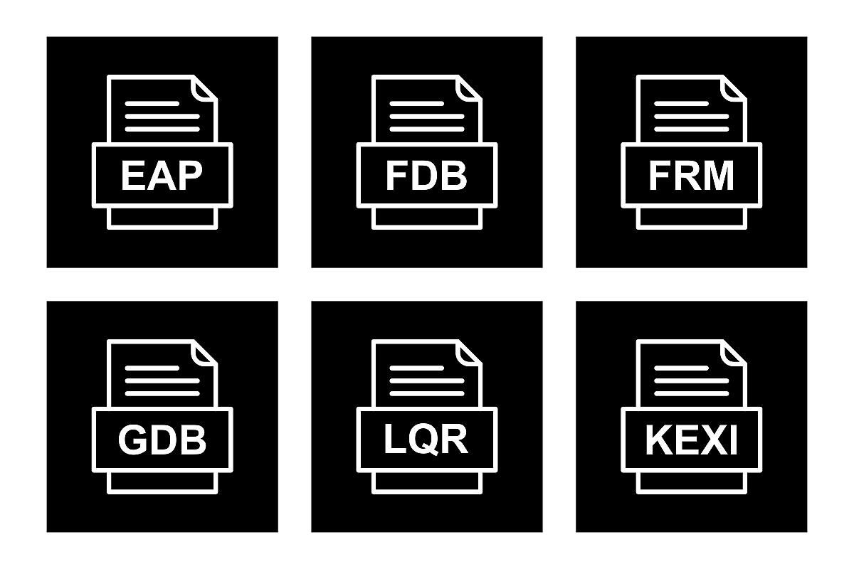 Set Of File Formats Icons example image 1