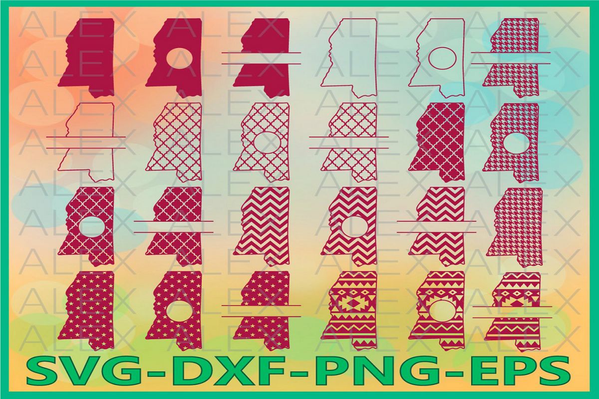 Mississippi State SVG, Mississippi SVG files for Cricut example image 1