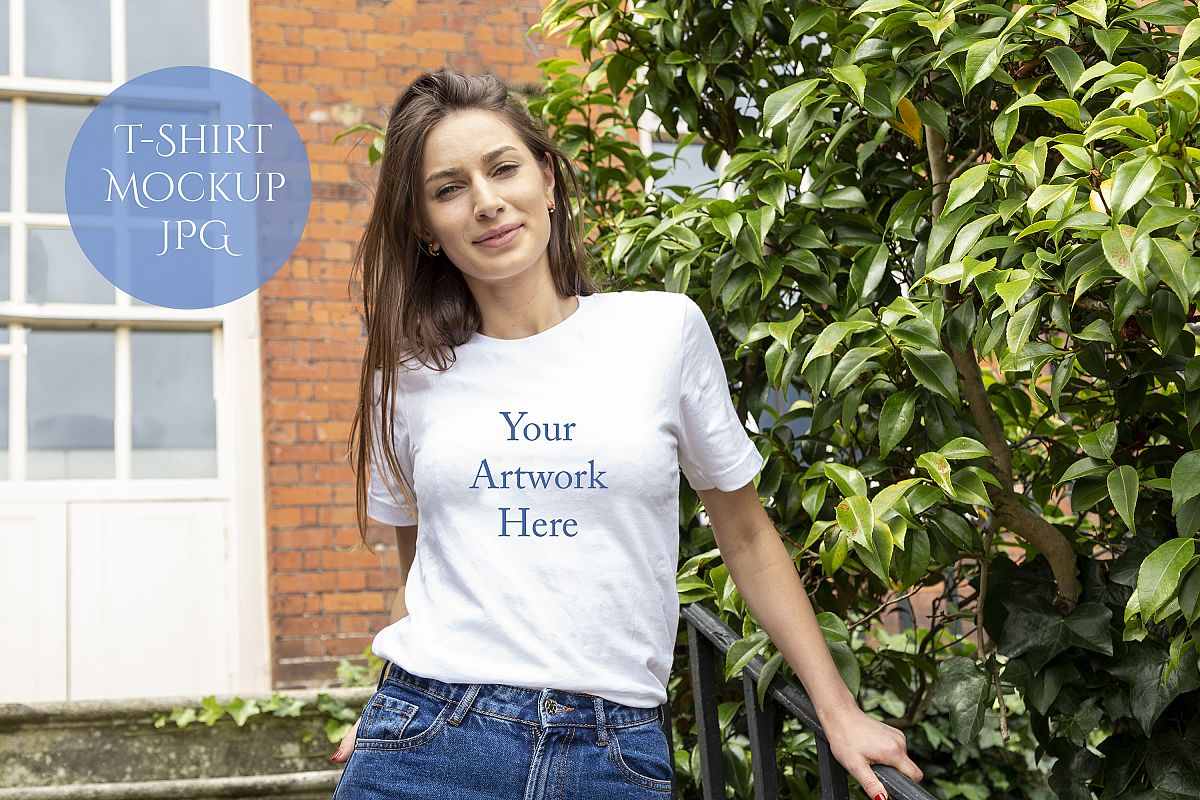 Bella-Canvas 3001 T-shirt Digital Mockup Photo - JPG File example image 1