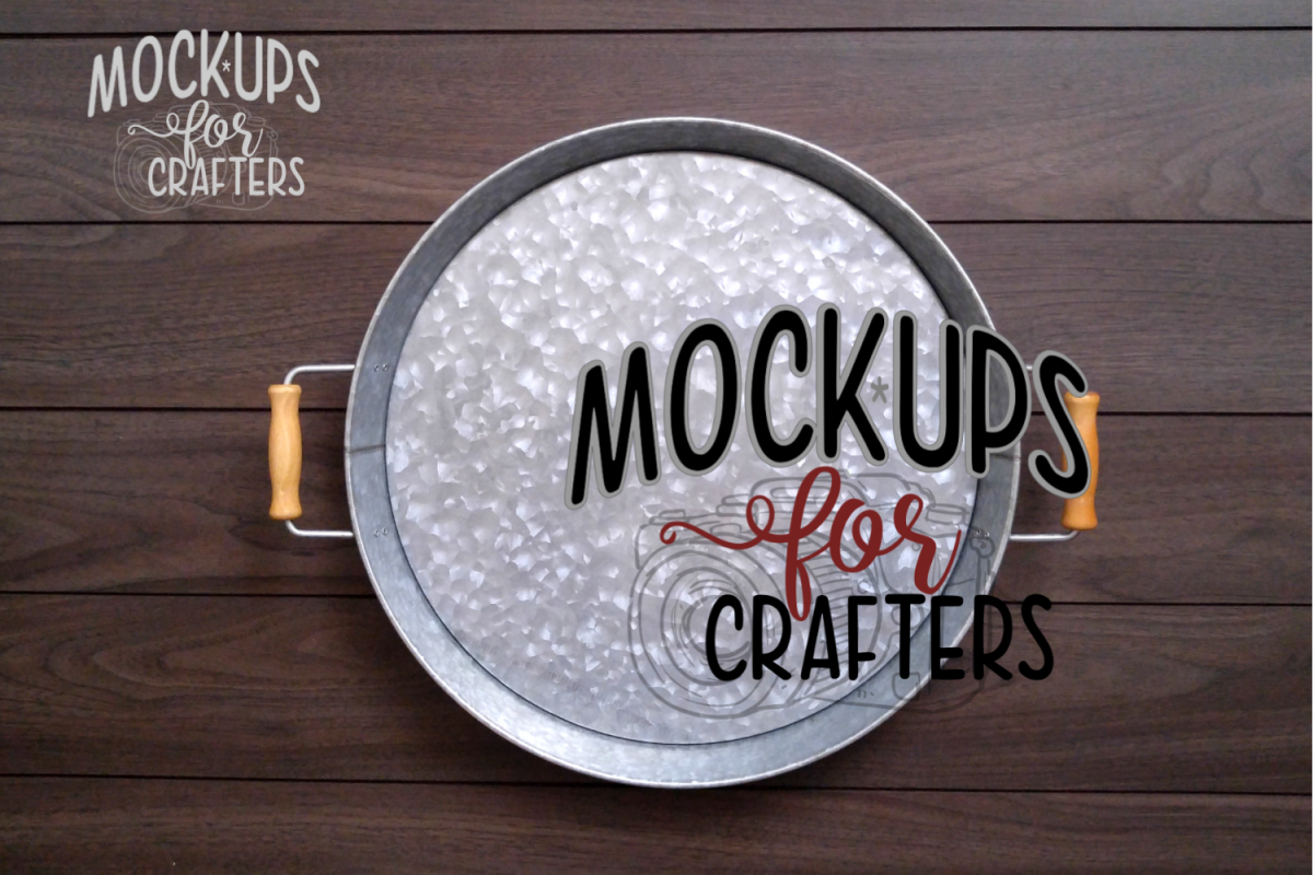 MOCK-UP - Round Metal Tray - Dollarama example image 1