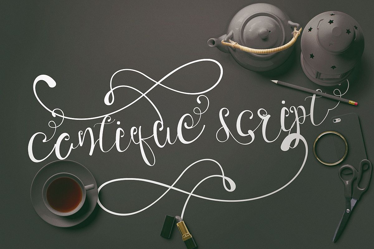 Cantique Script Calligraphy example image 1