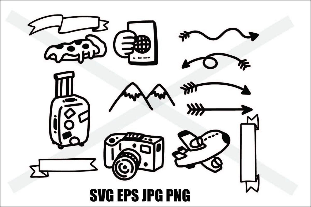 Adventure Set 2 - SVG EPS JPG PNG example image 1