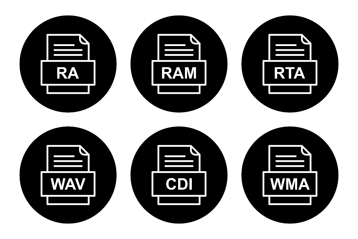 Set Of File Formats Icons example image 1