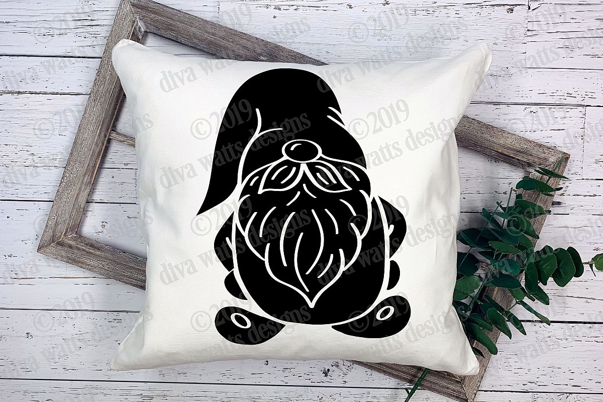 Farmhouse Gnome Cutting File example image 1