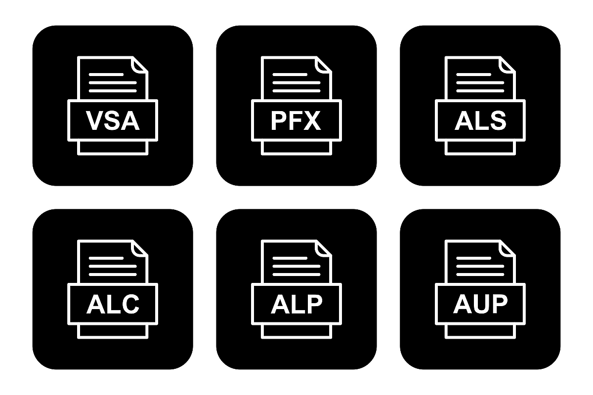 Set Of File Formats Icons example image 1