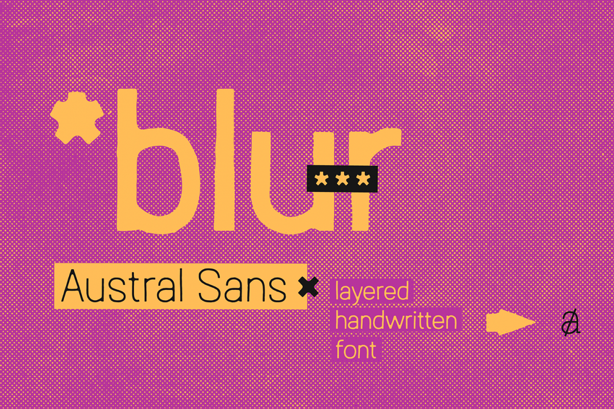 Austral Sans Blur example image 1