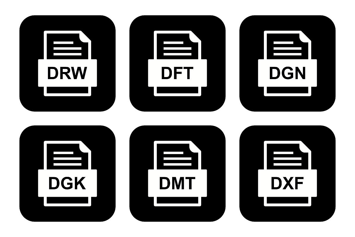 Set Of File Formats Icons example image 1