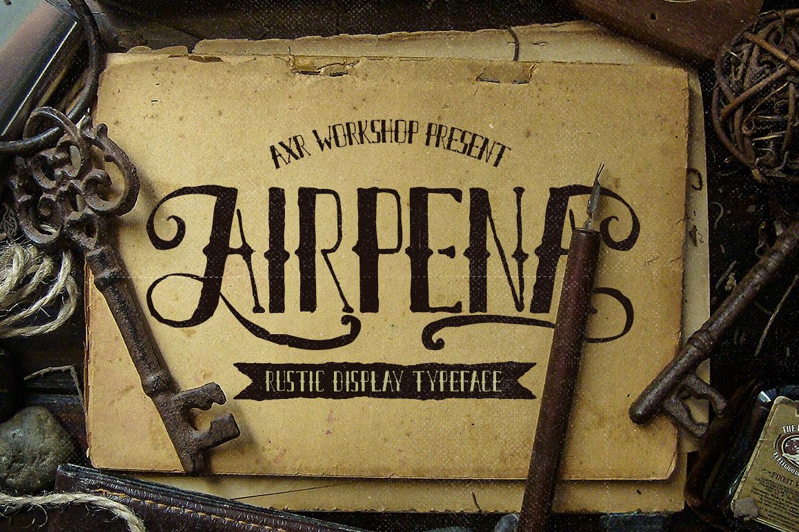 Airpena Rustic Font example image 1