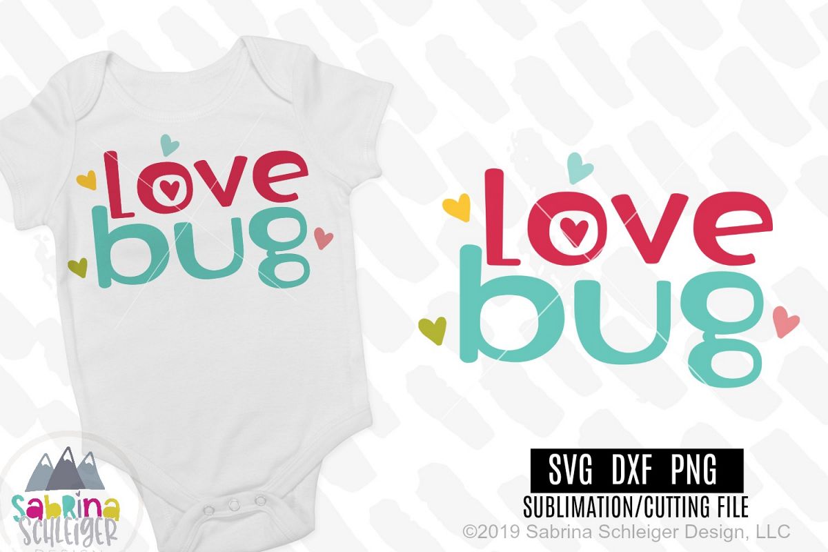 Love Bug- Kids Valentine SVG Cutting File example image 1
