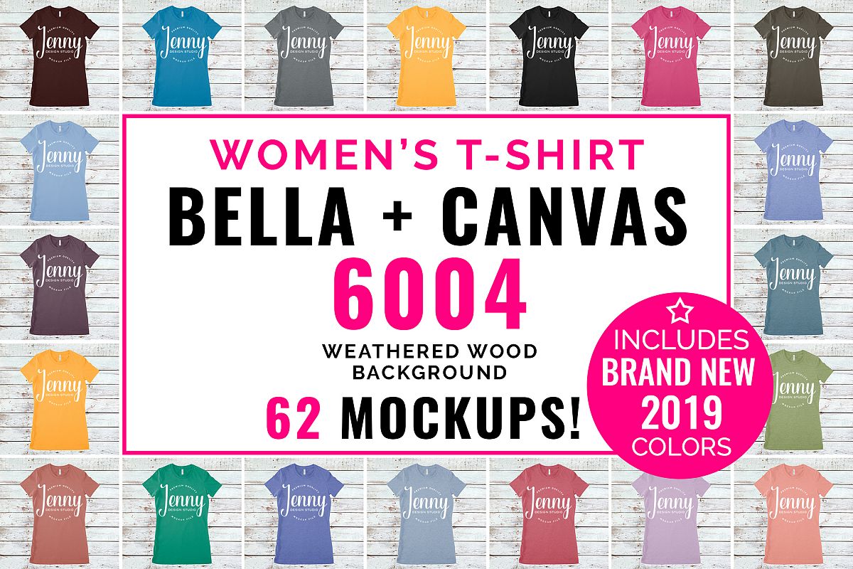 Bella Canvas 6004 Unisex Mockup Bundle, Womens T-Shirt example image 1