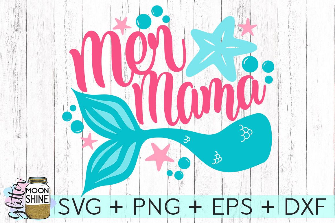 Download Mer Mama DXF PNG EPS Cutting Files