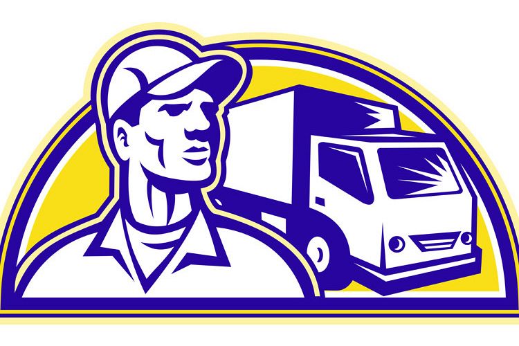 Removal Man Delivery Guy with Moving Van example image 1