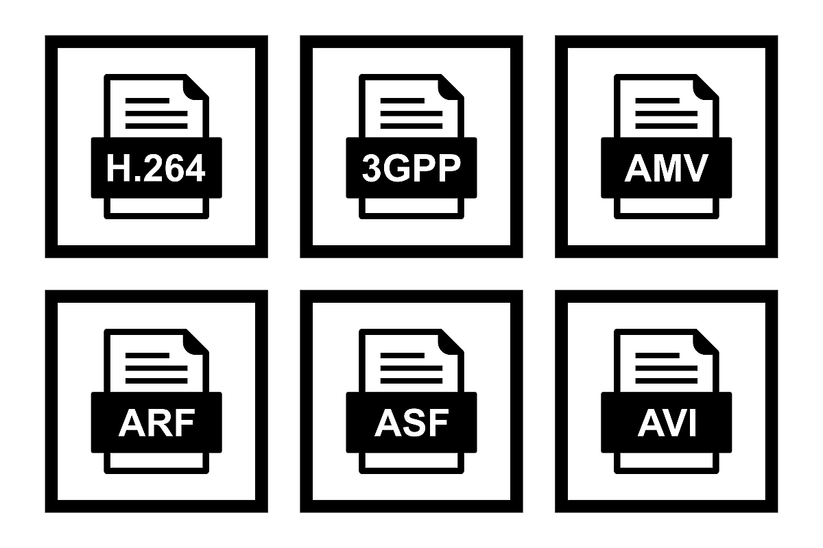 Set Of File Formats Icons example image 1