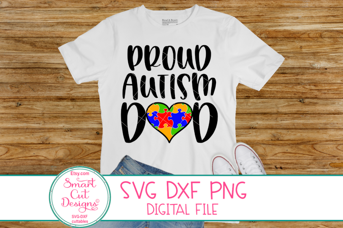 Download Proud Autism Dad SVG, Autism, Dad, Autism Awareness, Saying