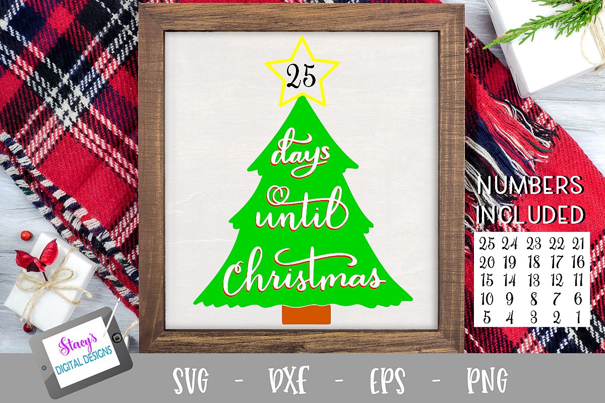 Days until Christmas SVG - Christmas Countdown - Advent example image 1