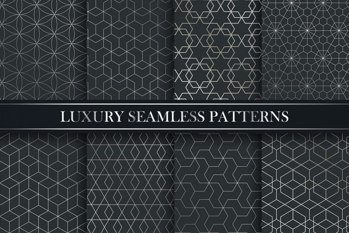 Lyxury seamless ornate patterns. example image 1