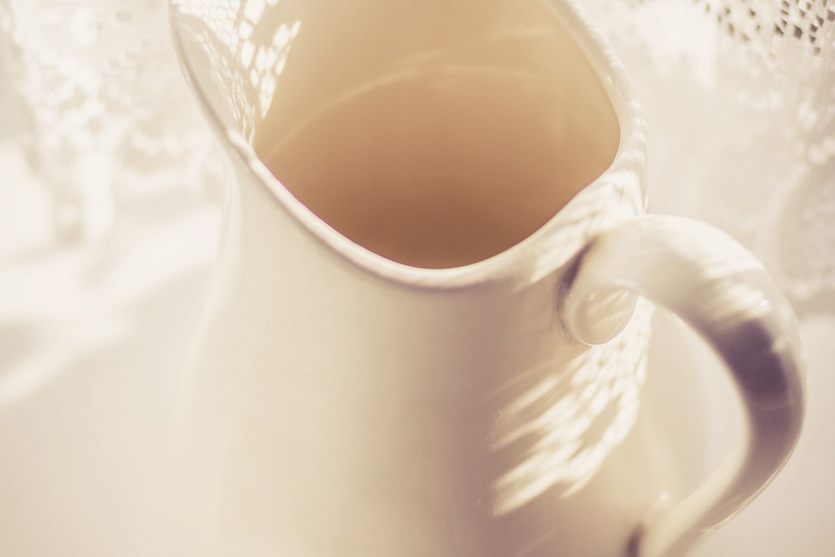 Milk Jug in Portrait Format - Warm